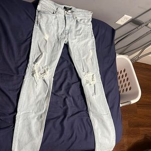 Skinny forever 21 jeans light blue
